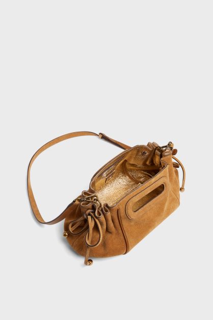 GERARD DAREL SAC PORTE TRAVERS MINI DANY VELOURS ASPHALTE (COULEUR NON CONTRACTUELLE)