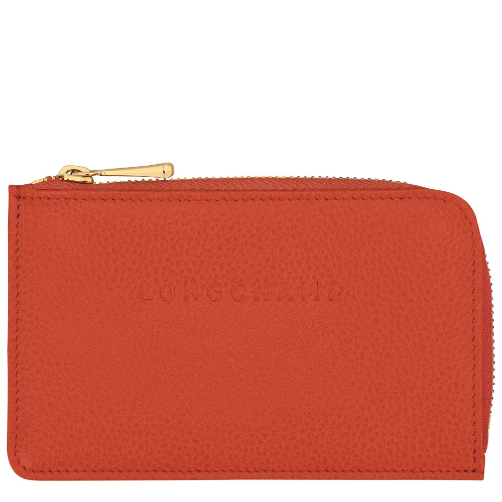 LONGCHAMP LE FOULONNE PORTE CARTES / MONNAIE PAPRIKA