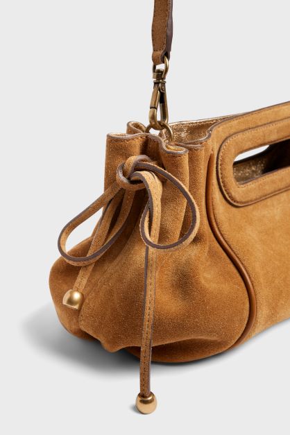 GERARD DAREL SAC PORTE TRAVERS MINI DANY VELOURS ASPHALTE (COULEUR NON CONTRACTUELLE)