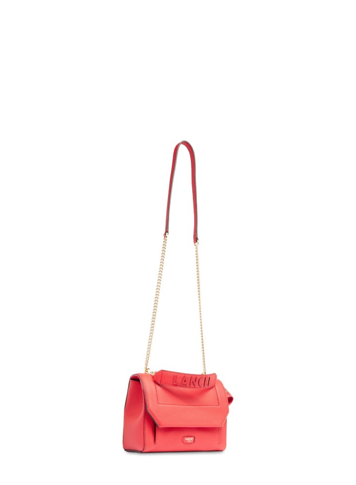 LANCEL NINON SAC A RABAT M ROUGE BAISER