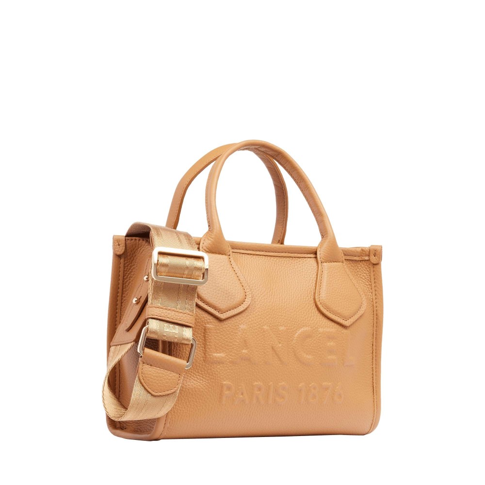 LANCEL JOUR CABAS ZIPPE S CAMEL