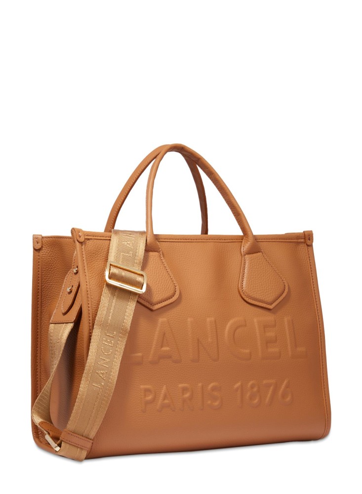 LANCEL JOUR CABAS ZIPPE M CAMEL