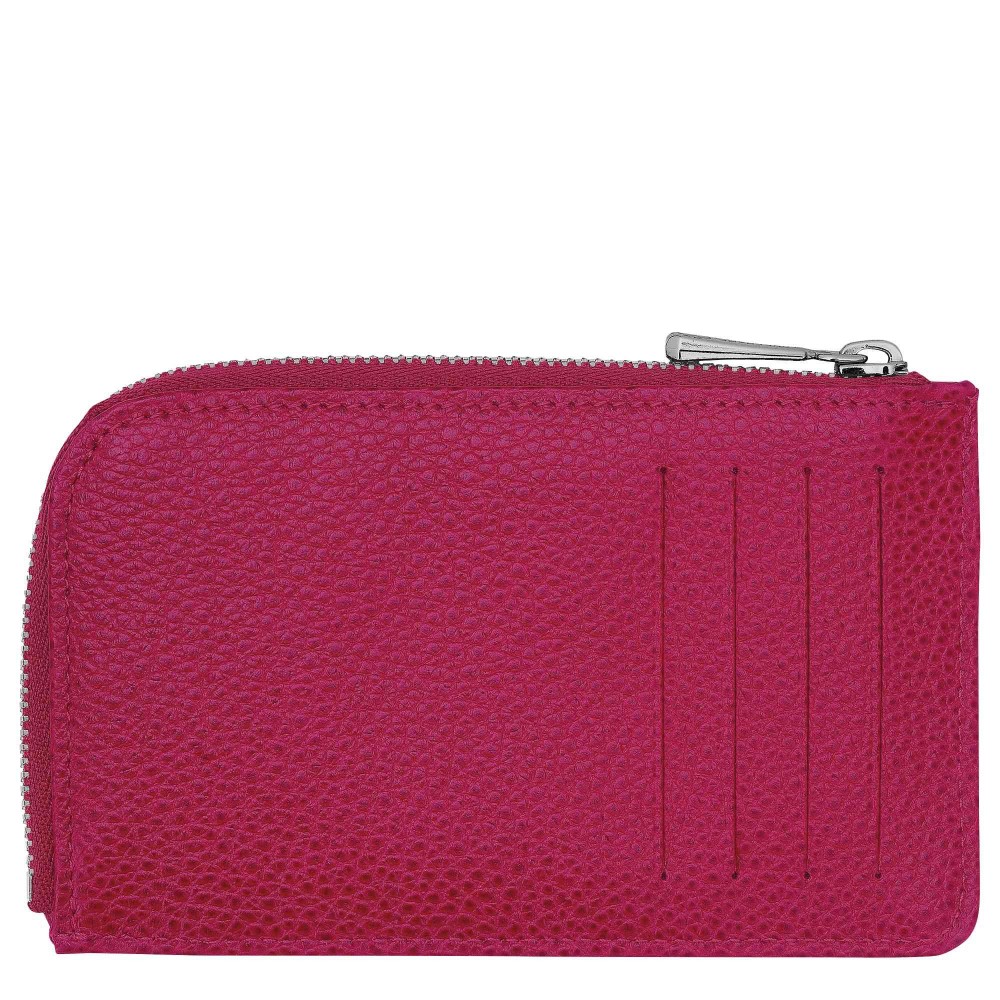 LONGCHAMP LE FOULONNE PORTE CARTES MONNAIE ID BETTERAVE