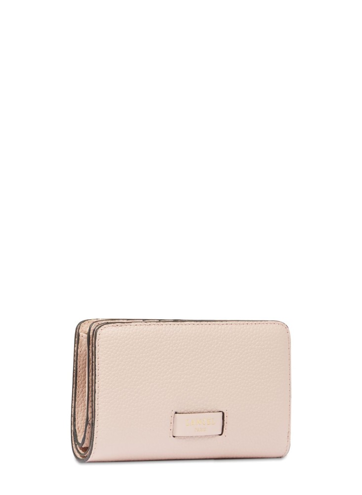 LANCEL NINON PORTEFEUILLE COMPACT ROSE