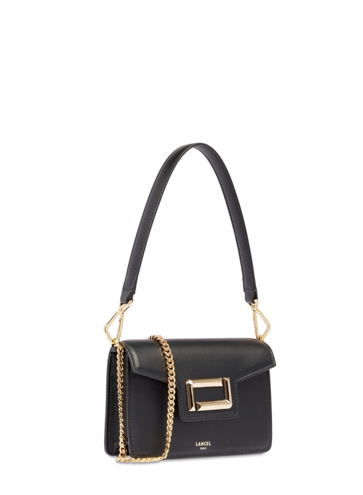 LANCEL ANGELE MINI SAC A RABAT NOIR 