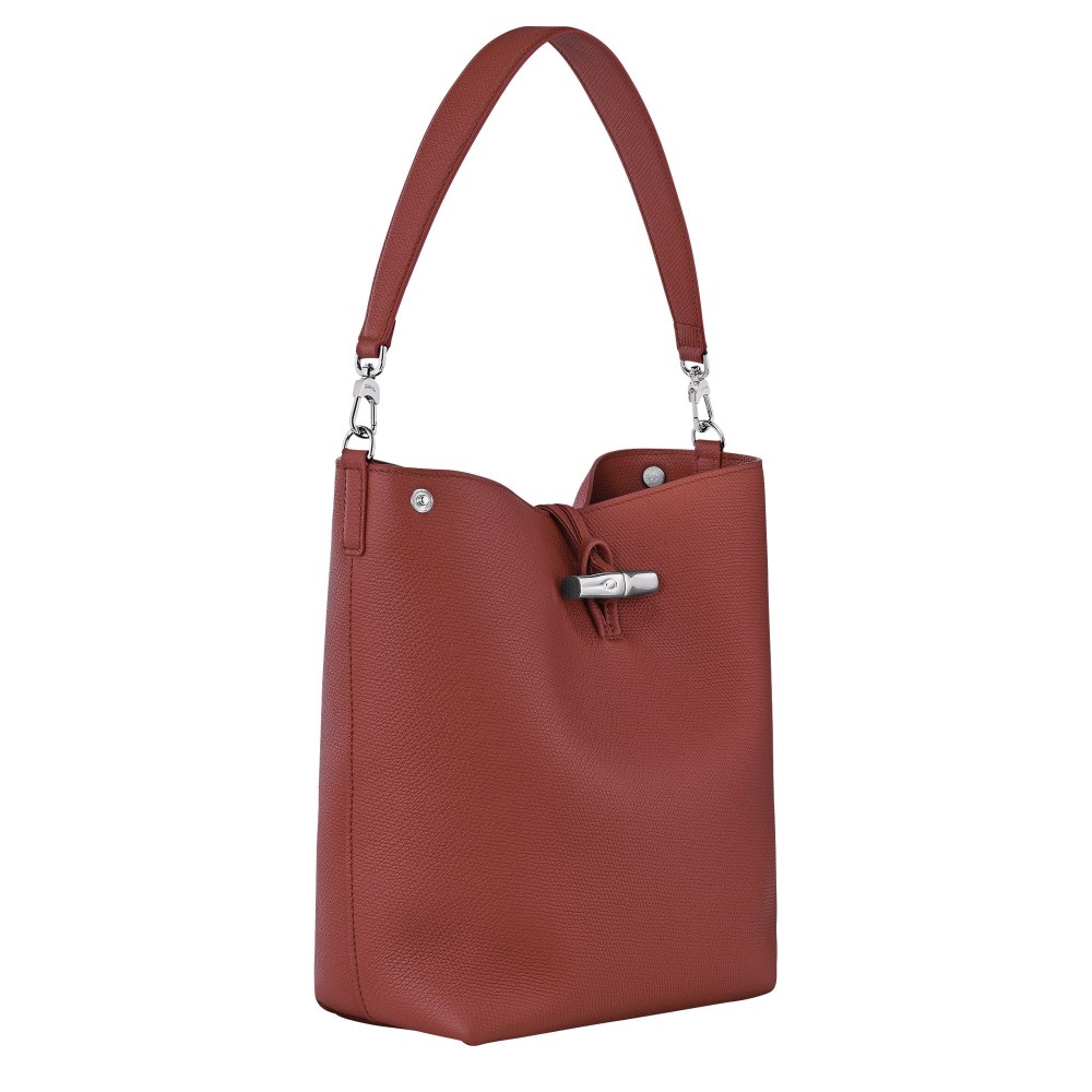 LONGCHAMP ROSEAU SAC EPAULE M CHATAIGNE