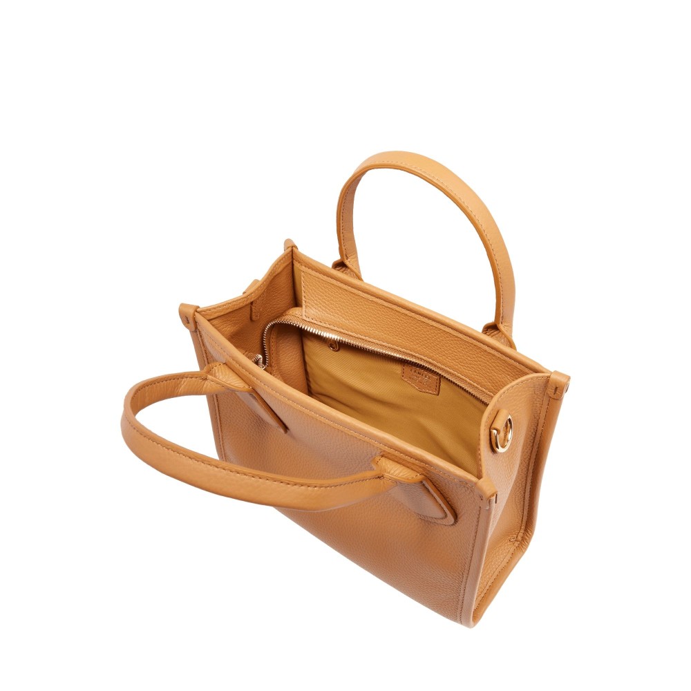 LANCEL JOUR CABAS ZIPPE S CAMEL