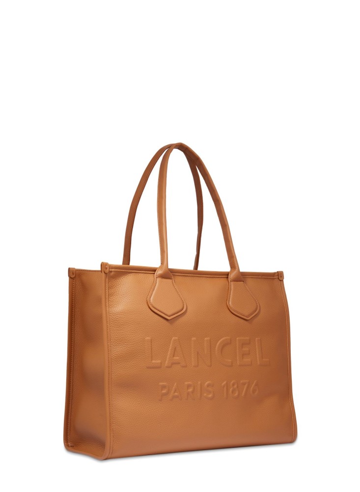 LANCEL JOUR CABAS ZIPPE L CAMEL