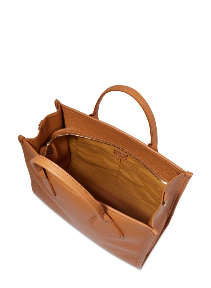 LANCEL JOUR CABAS ZIPPE M CAMEL