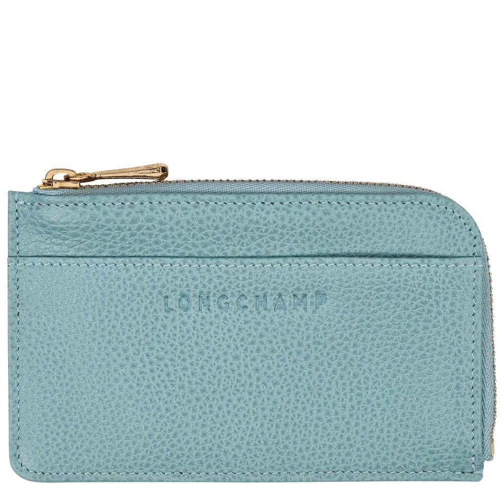 LONGCHAMP LE FOULONNE PORTE CARTES MONNAIE ID EUCALYPTUS