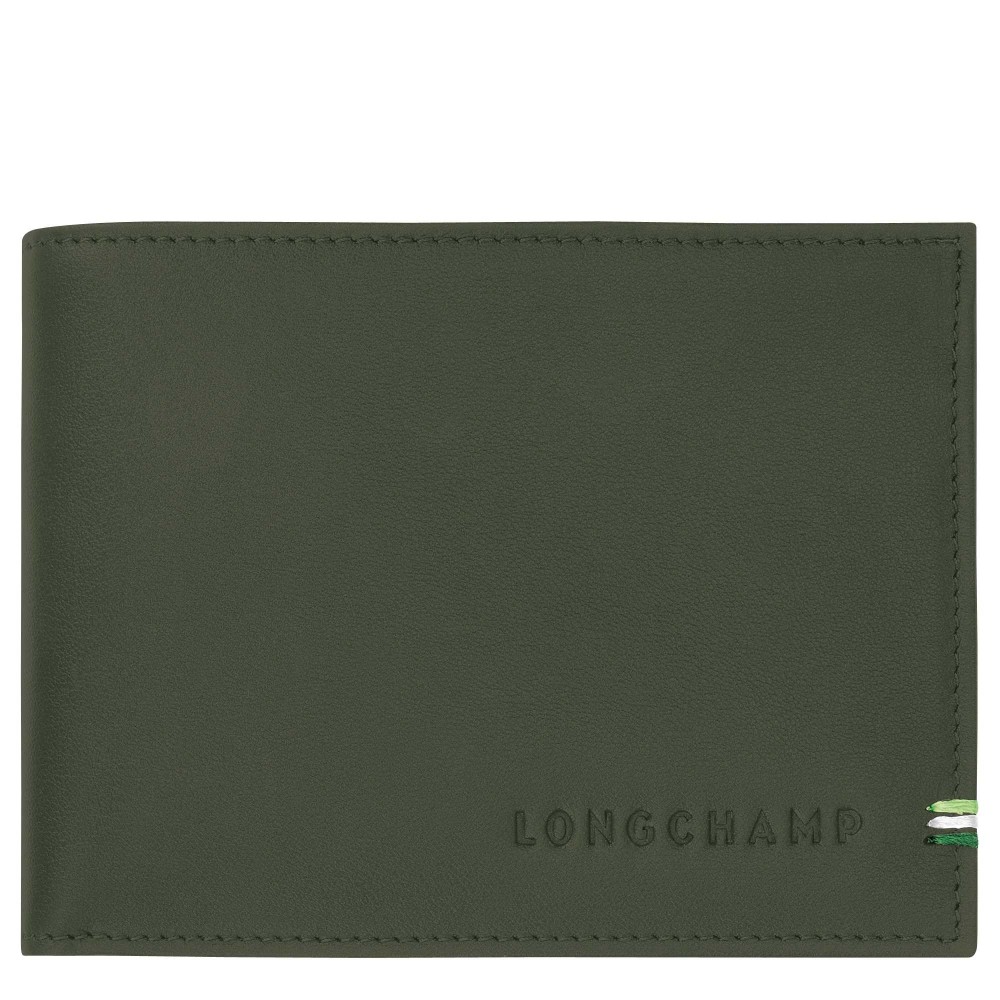 LONGCHAMP SUR SEINE PORTEFEUILLE HORIZONTAL AVEC MONNAIE KAKI