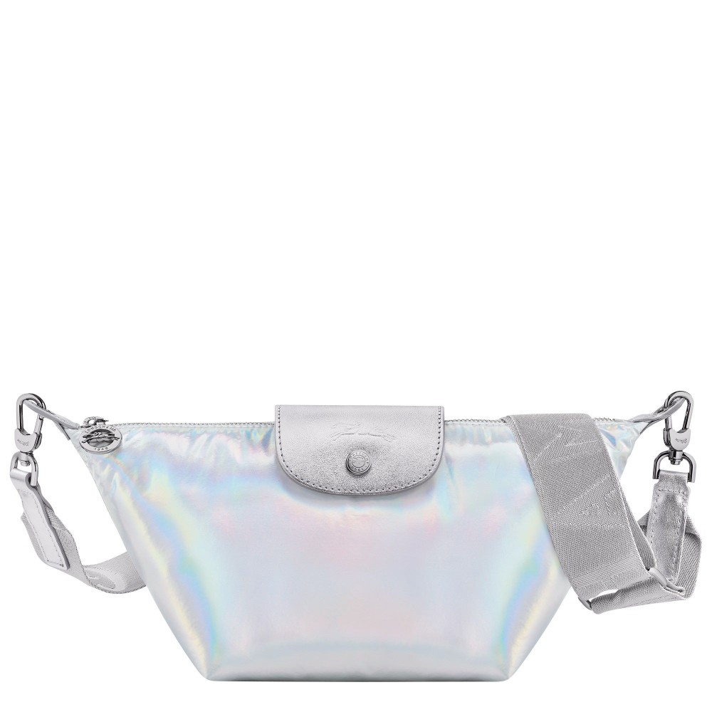 LONGCHAMP LE PLIAGE FUTURISTIC SAC BANDOULIERE XS ARGENT