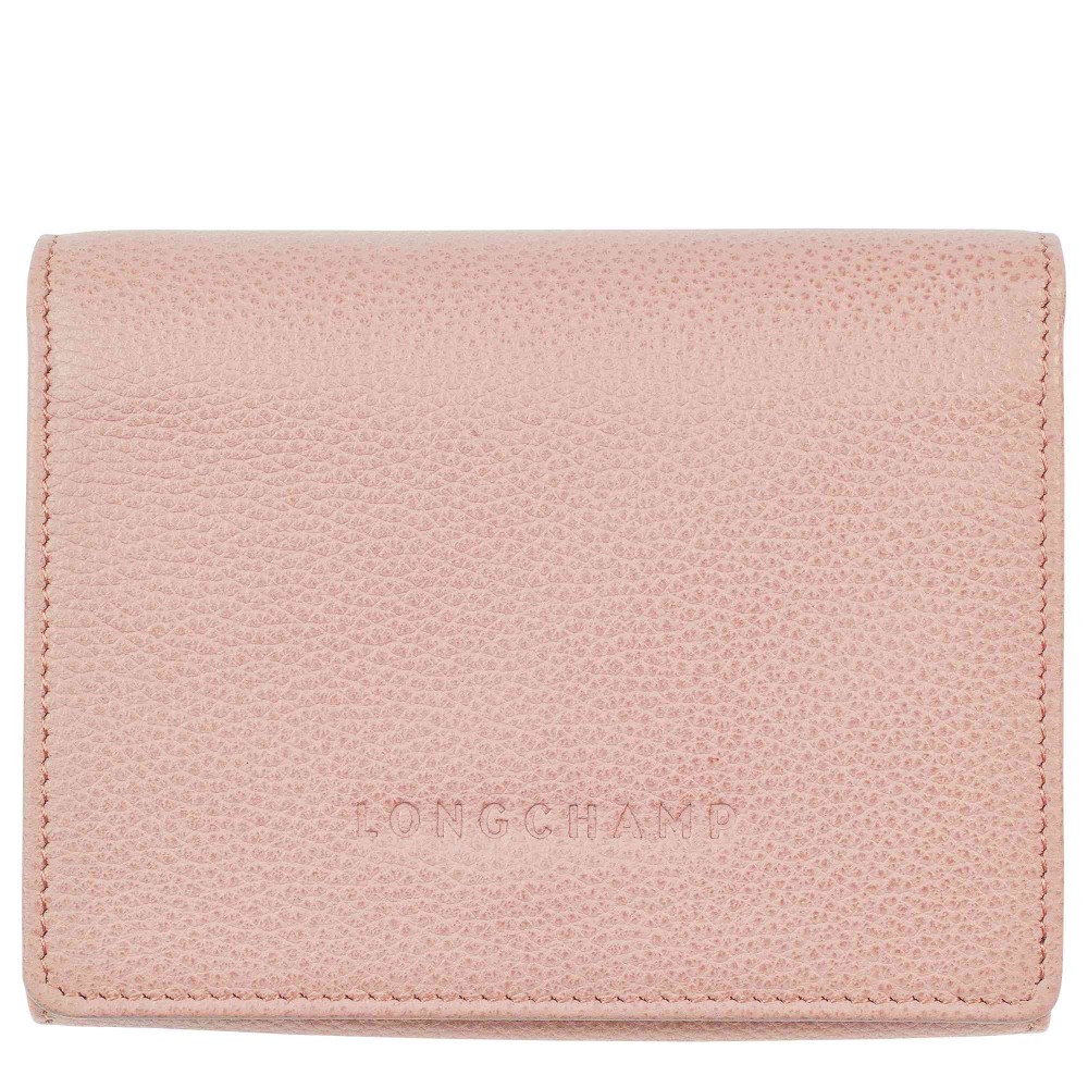 LONGCHAMP LE FOULONNE PORTEFEUILLE COMPACT NUDE