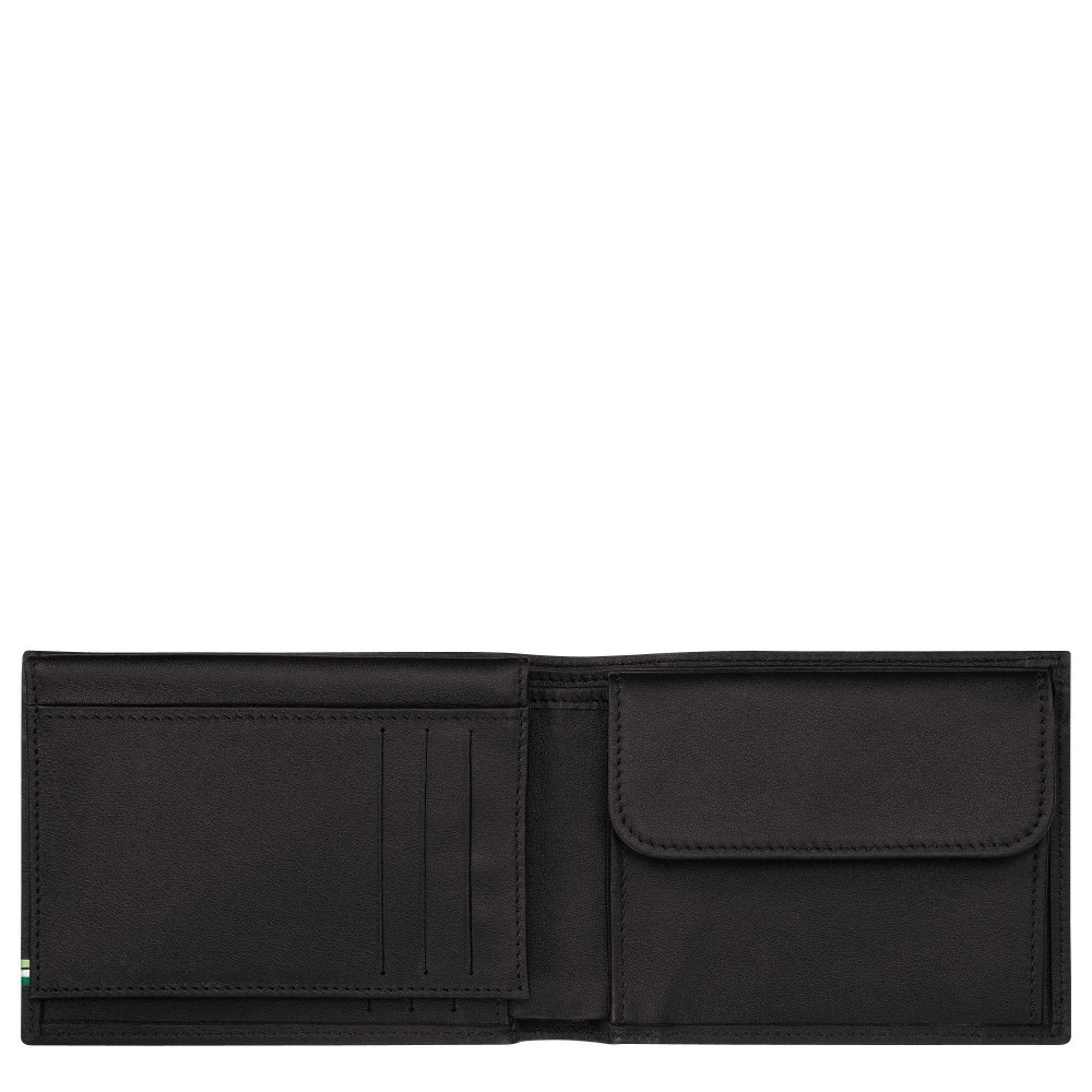 LONGCHAMP SUR SEINE PORTEFEUILLE HORIZONTAL AVEC MONNAIE NOIR