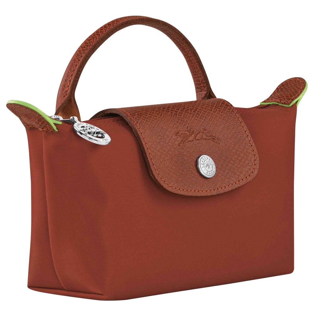 LONGCHAMP LE PLIAGE GREEN TROUSSE A RABAT CHATAIGNE