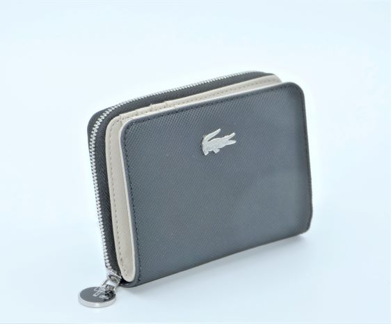 LACOSTE DAILY CLASSIC PORTEFEUILLE COMPACT NOIR