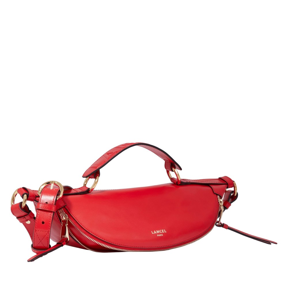 LANCEL ORIGAMI SAC PORTE TRAVERS S ROUGE BAISER