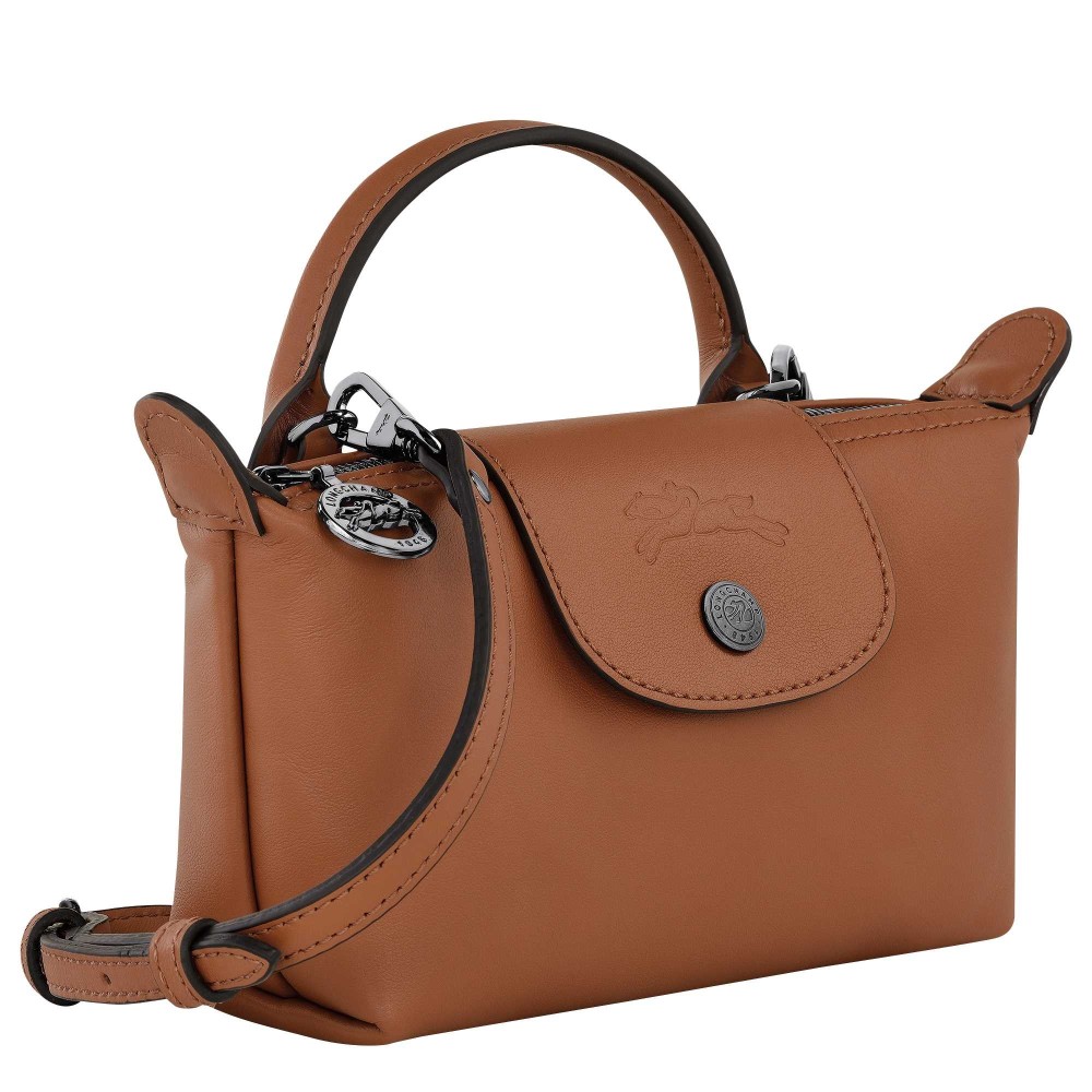 LONGCHAMP LE PLIAGE X-TRA POCHETTE COGNAC