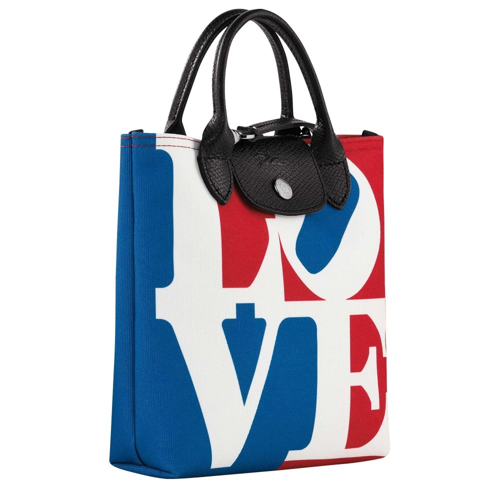 LONGCHAMP & ROBERT INDIANA SAC TRAVERS BLANC