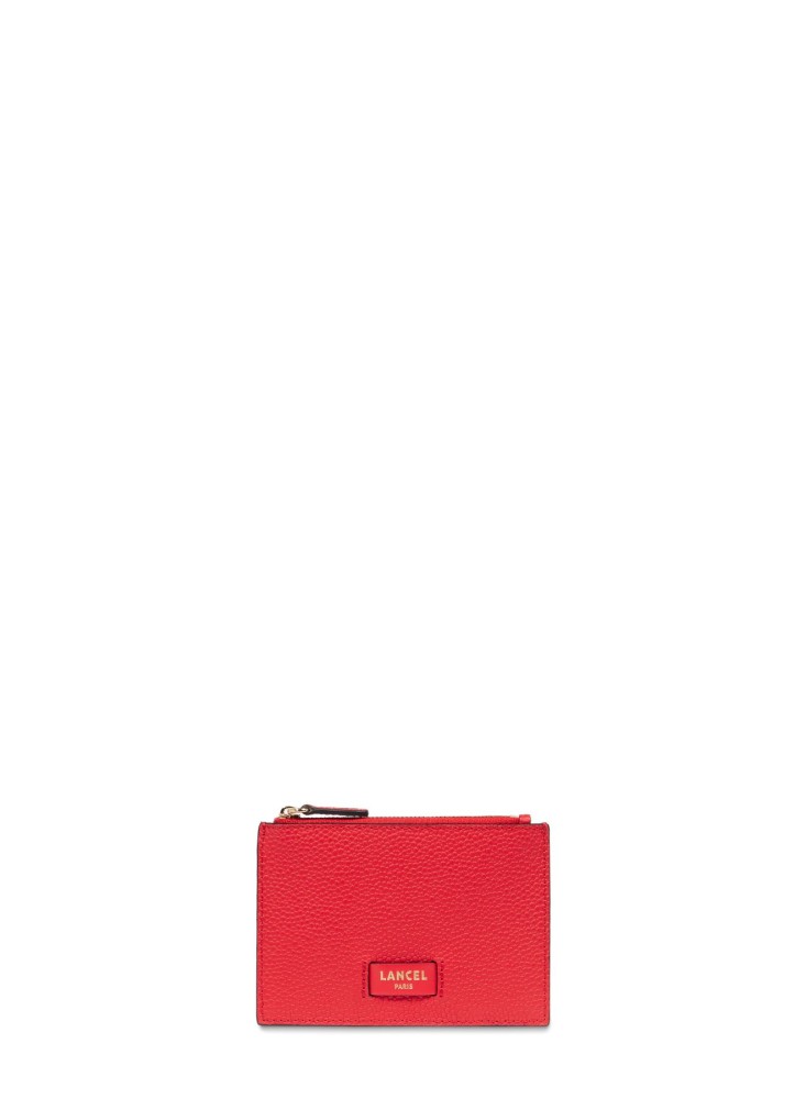 LANCEL NINON PORTE PAPIERS ROUGE BAISER