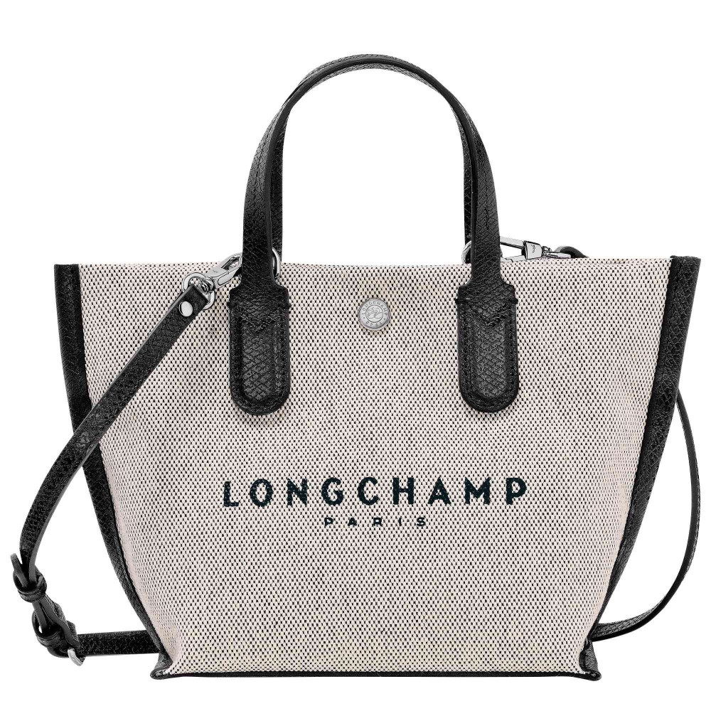 LONGCHAMP ESSENTIAL TOILE SAC A MAIN XS ECRU