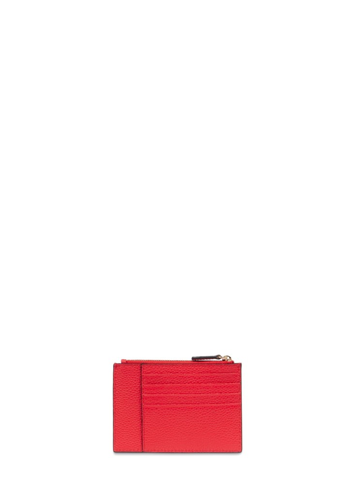 LANCEL NINON PORTE PAPIERS ROUGE BAISER