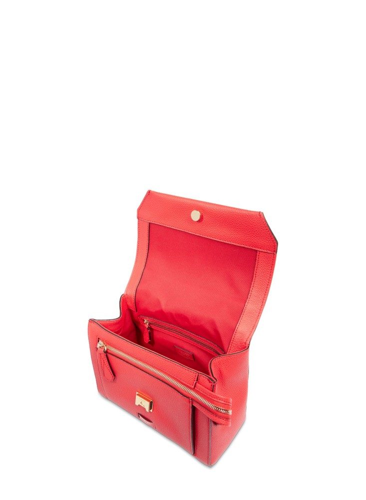 LANCEL NINON SAC A RABAT M ROUGE BAISER