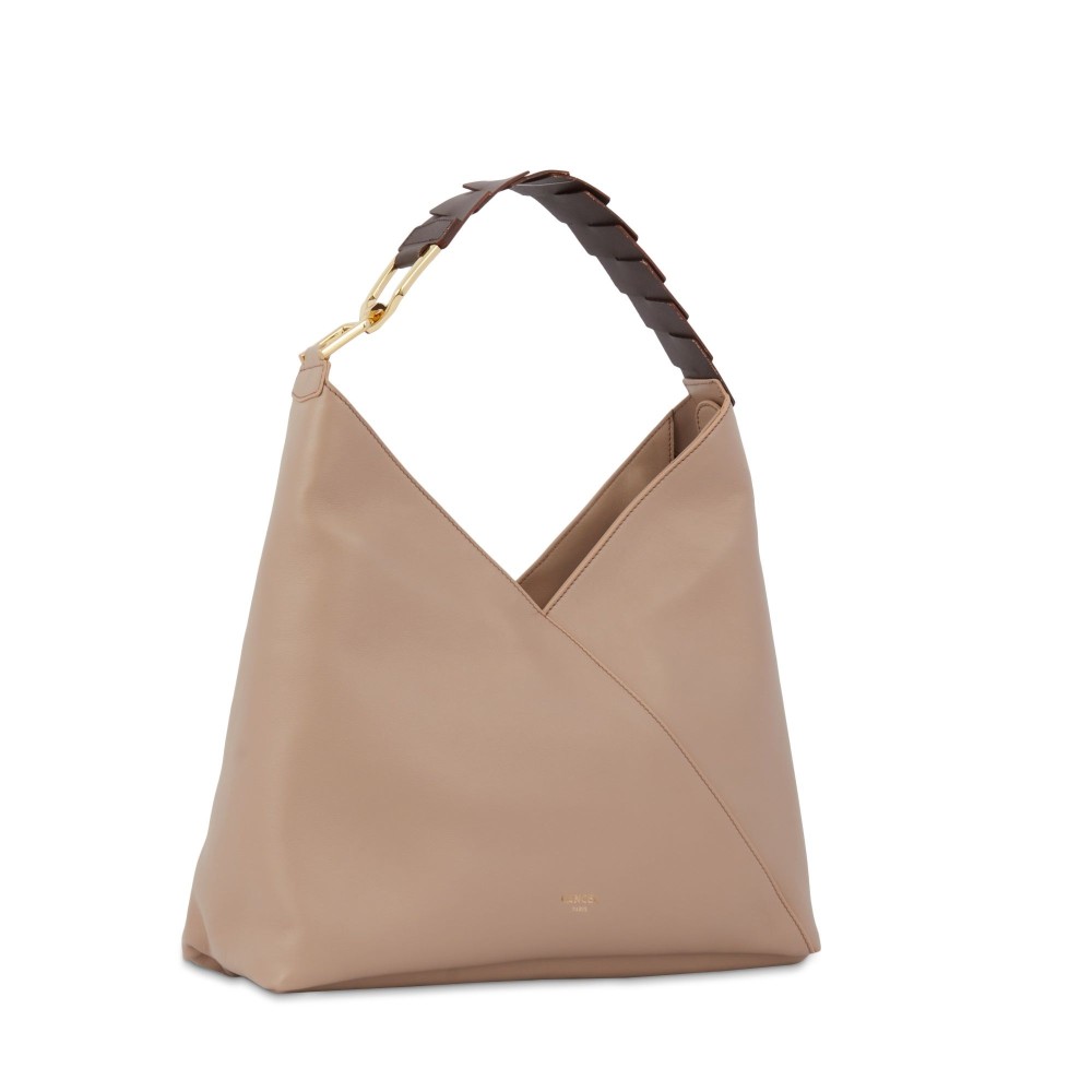 LANCEL PAGODE SAC EPAULE NATUREL