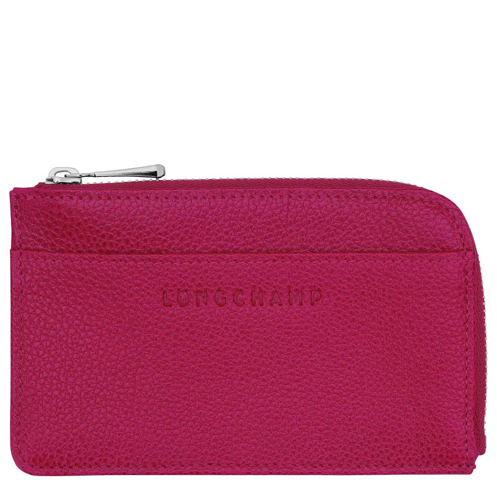 LONGCHAMP LE FOULONNE PORTE CARTES MONNAIE ID BETTERAVE