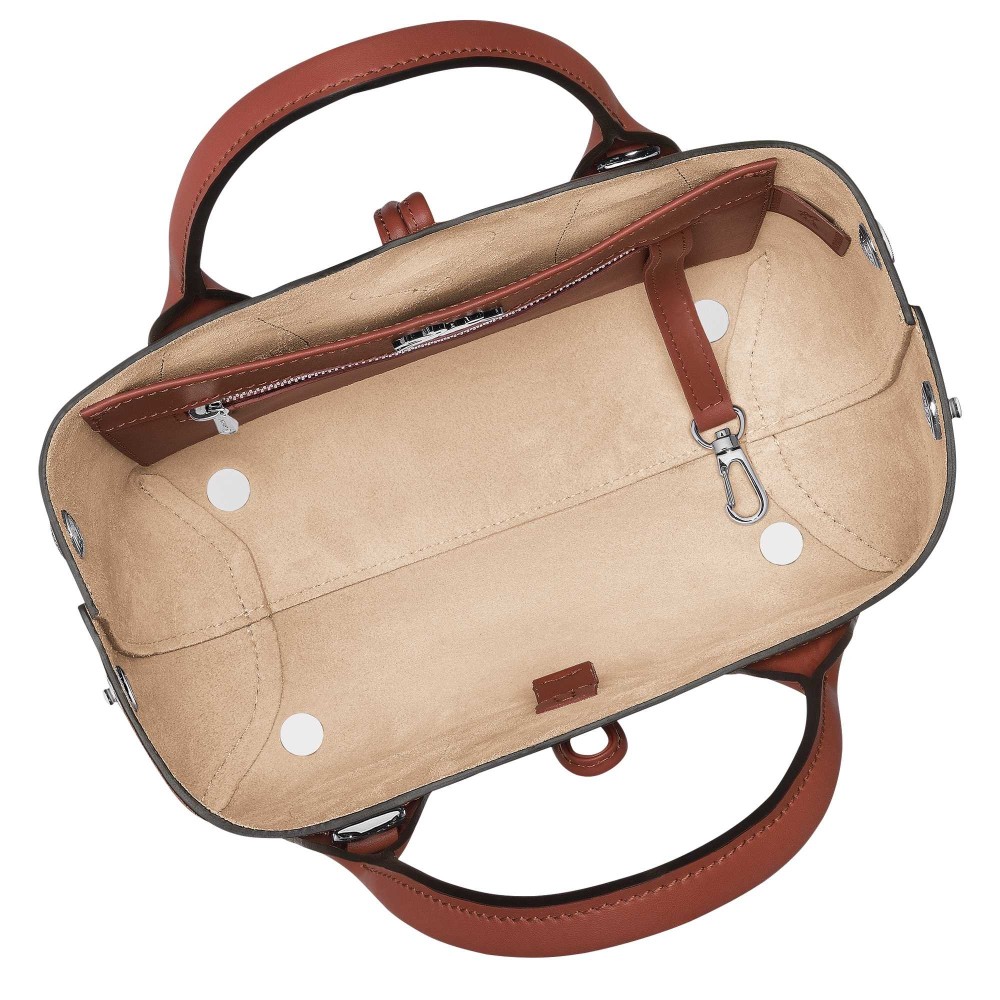 LONGCHAMP ROSEAU BOX SAC A MAIN S ACAJOU