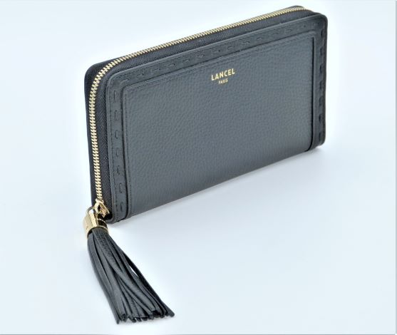 LANCEL PREMIER FLIRT PORTEFEUILLE LONG ZIPPE NOIR