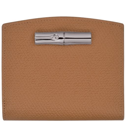 LONGCHAMP ROSEAU PORTEFEUILLE ULTRA COMPACT NATUREL