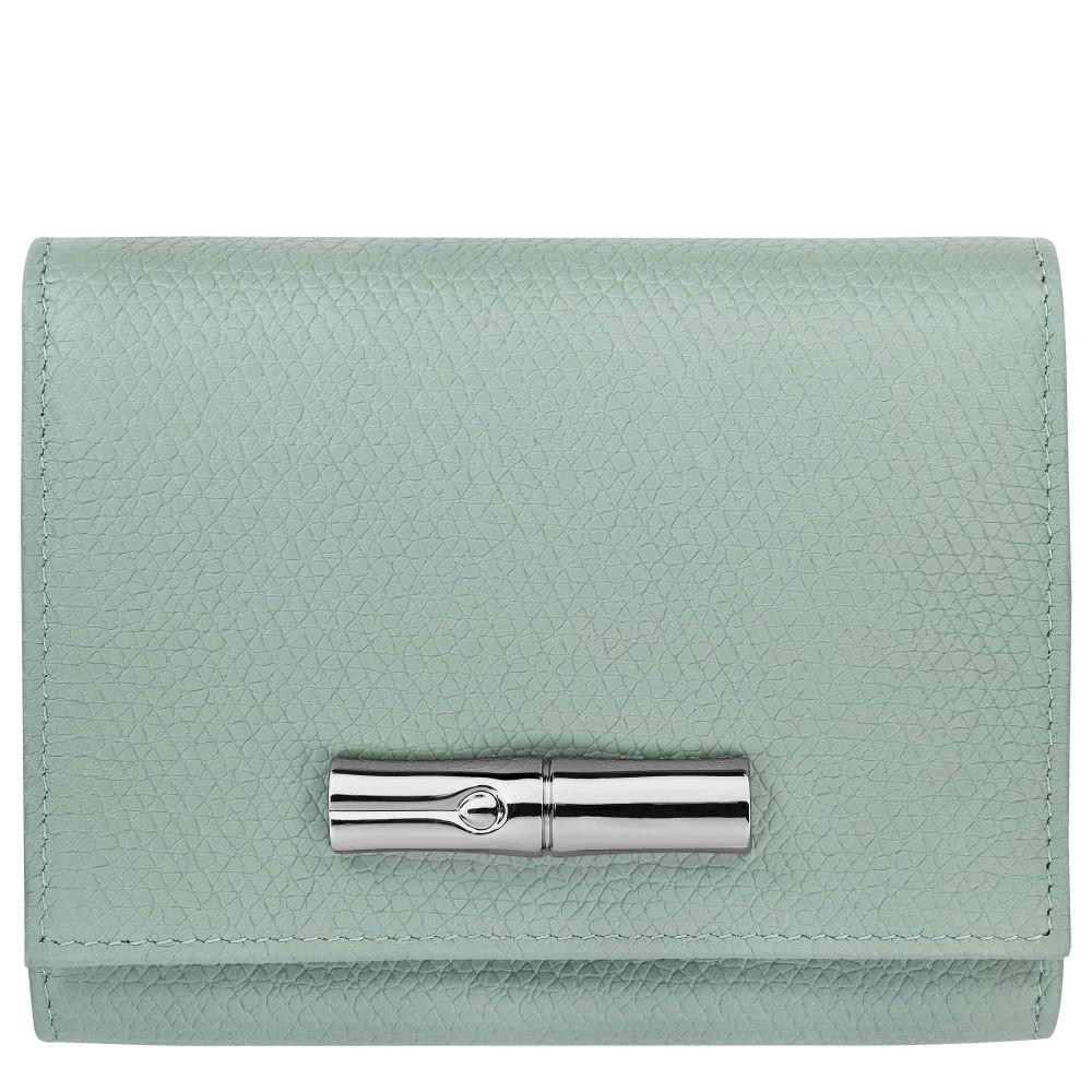 LONGCHAMP ROSEAU PORTEFEUILLE CELADON